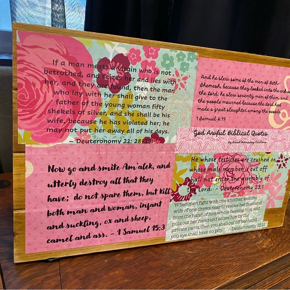 God Awful Bible Quotes Sign - Picture 6 of 10